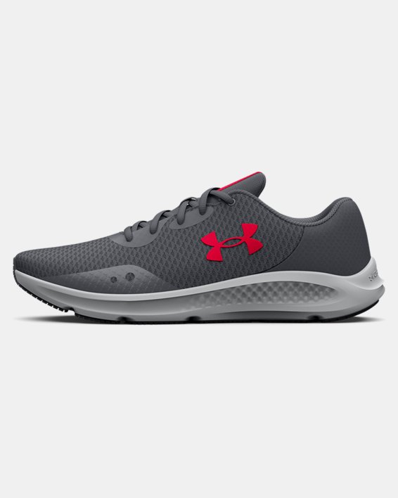 Men's UA Charged Pursuit 3 Running Shoes in Gray image number 5